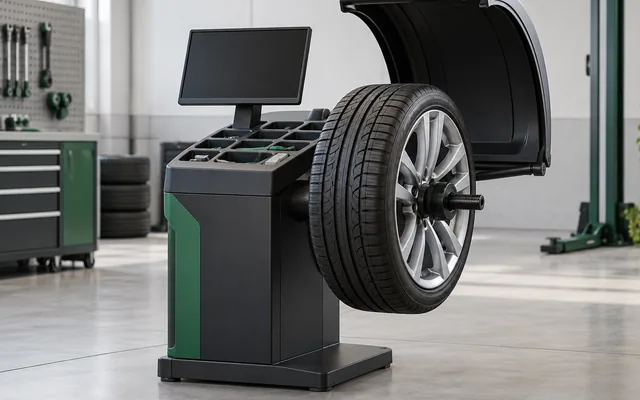 Equipamento de balanceamento para serviço no jogo de rodas